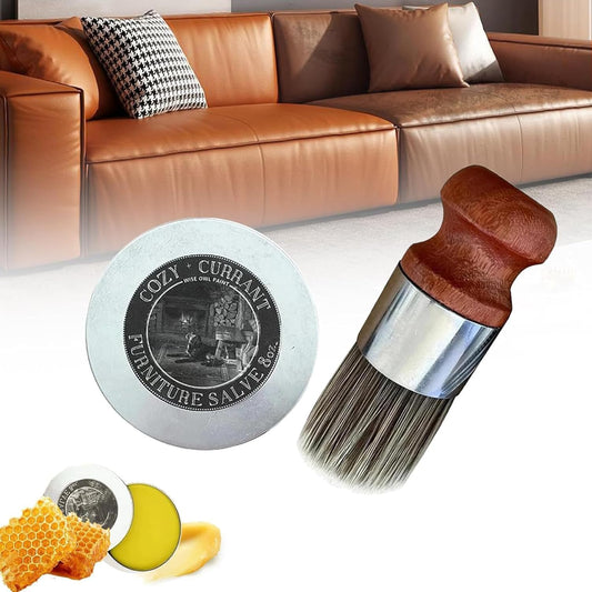 Leather & Furniture Repair Salve + Applicator Brush (4oz)